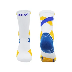 3 Pack Men's Basketball Socks White