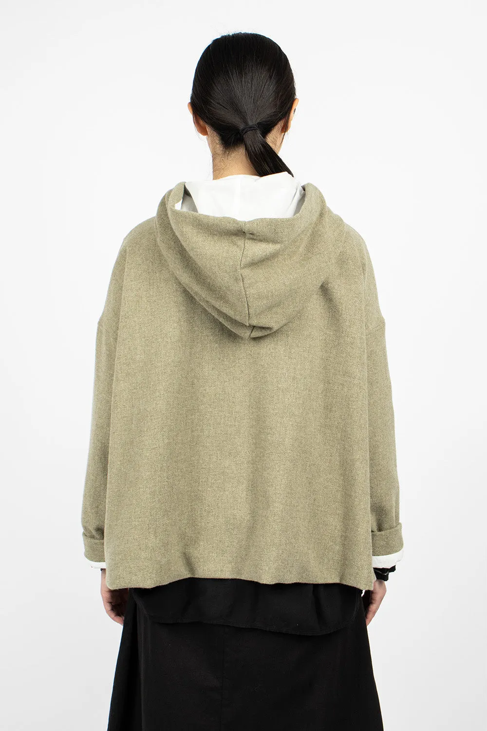 40_210 Oversized Hoodie Olive