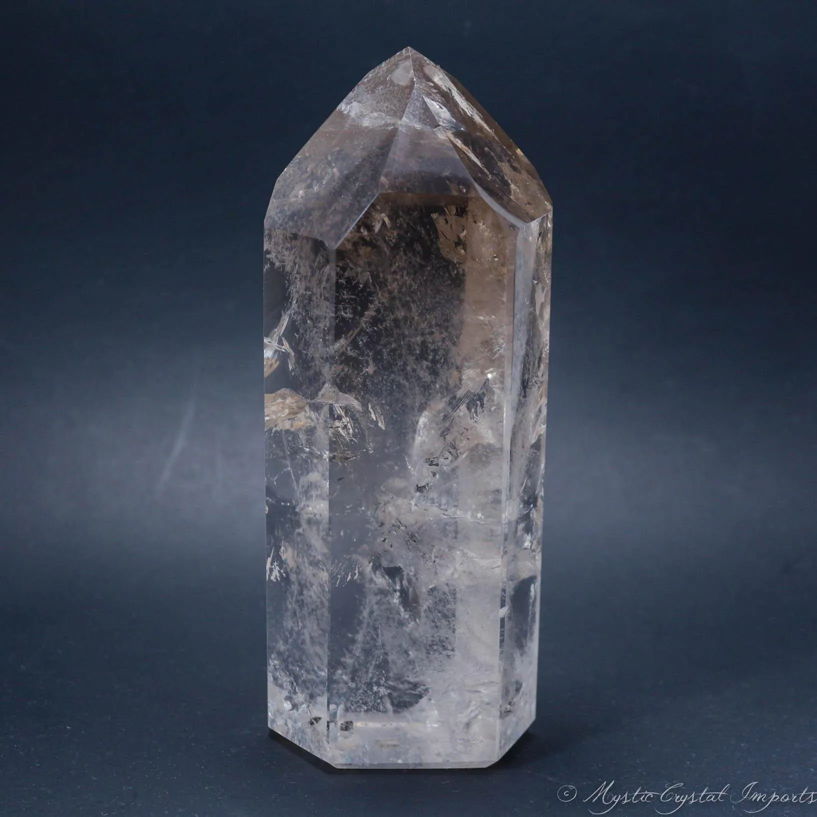 7 Tall Clear Quartz Crystal Point - Super Clear