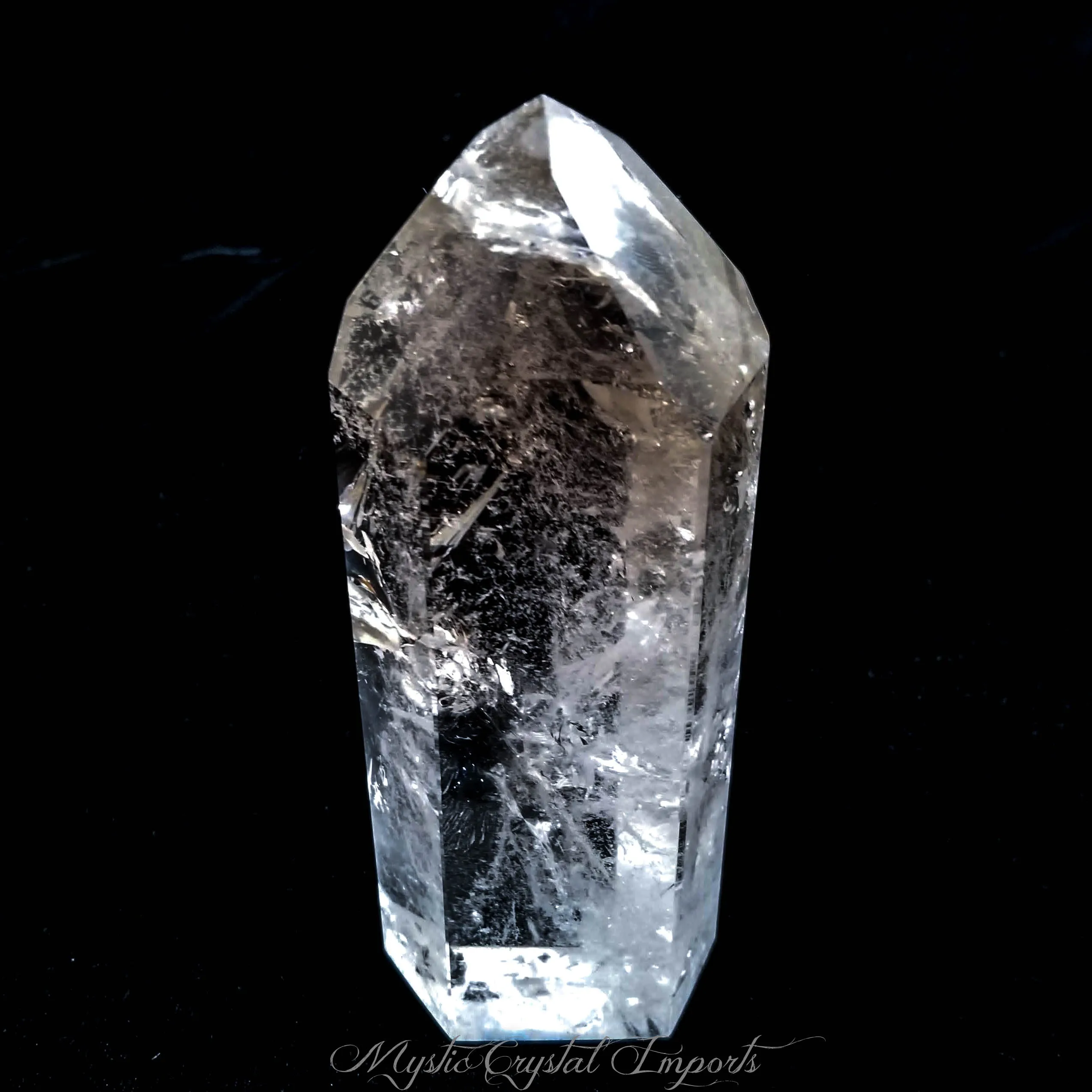 7 Tall Clear Quartz Crystal Point - Super Clear