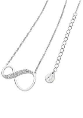 8 Shape Infinity Pendant - Silver