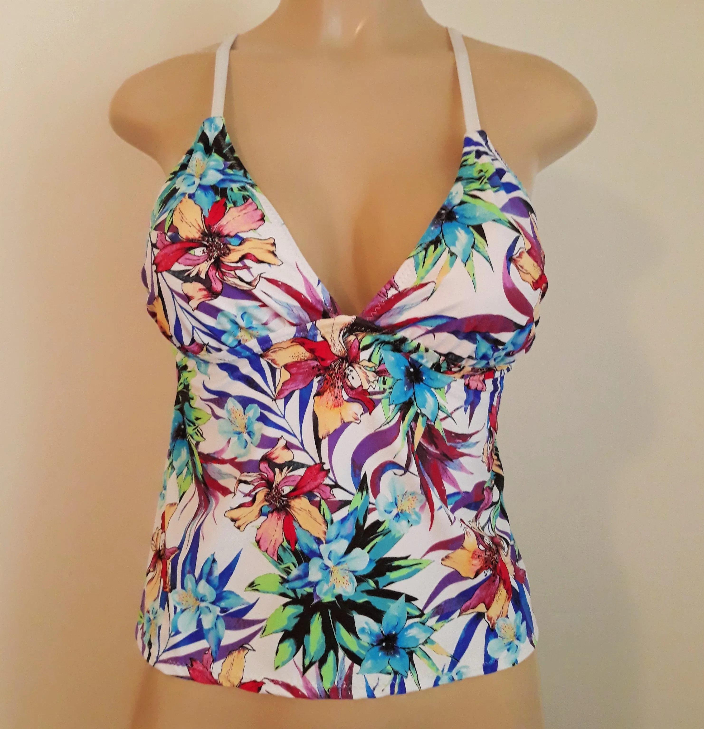 A, B, C, D, DD, DDD Tankini Swimwear Top