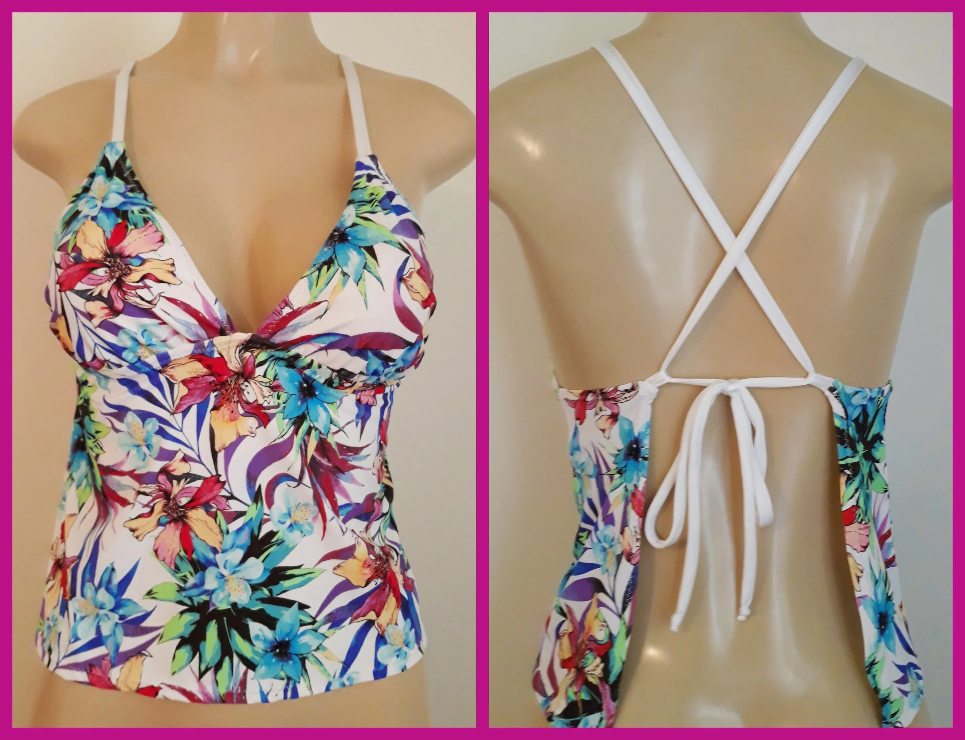 A, B, C, D, DD, DDD Tankini Swimwear Top