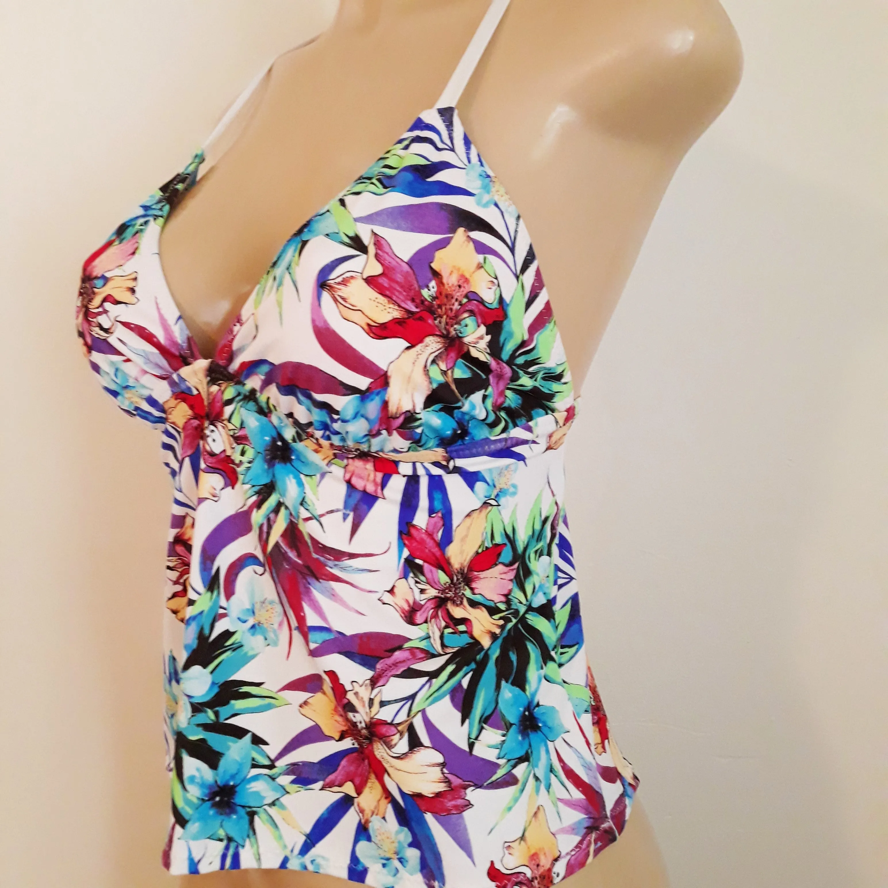 A, B, C, D, DD, DDD Tankini Swimwear Top