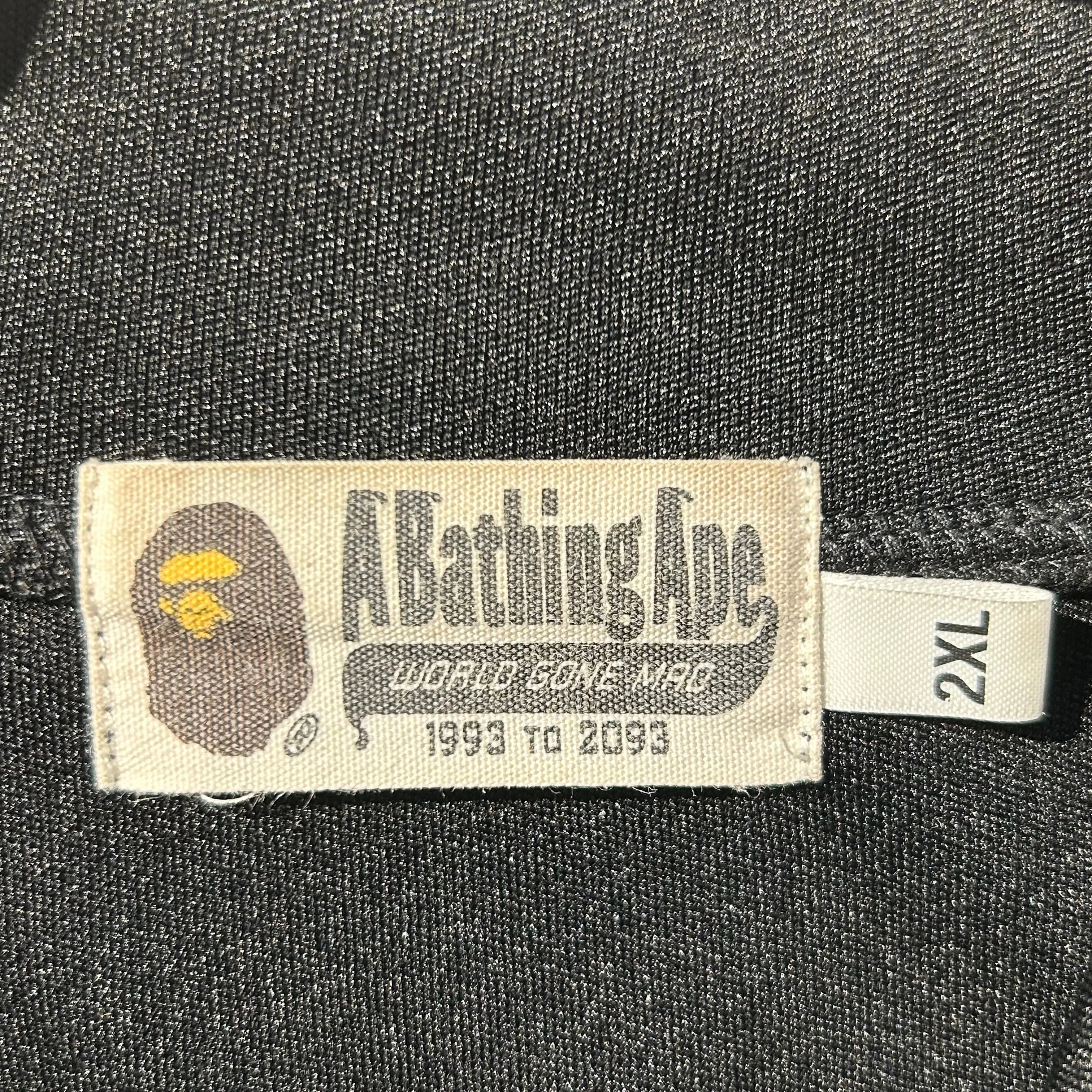 A BATHING APE/Zip Up Hoodie/XXL/Polyester/BLK/TRACK JACKET