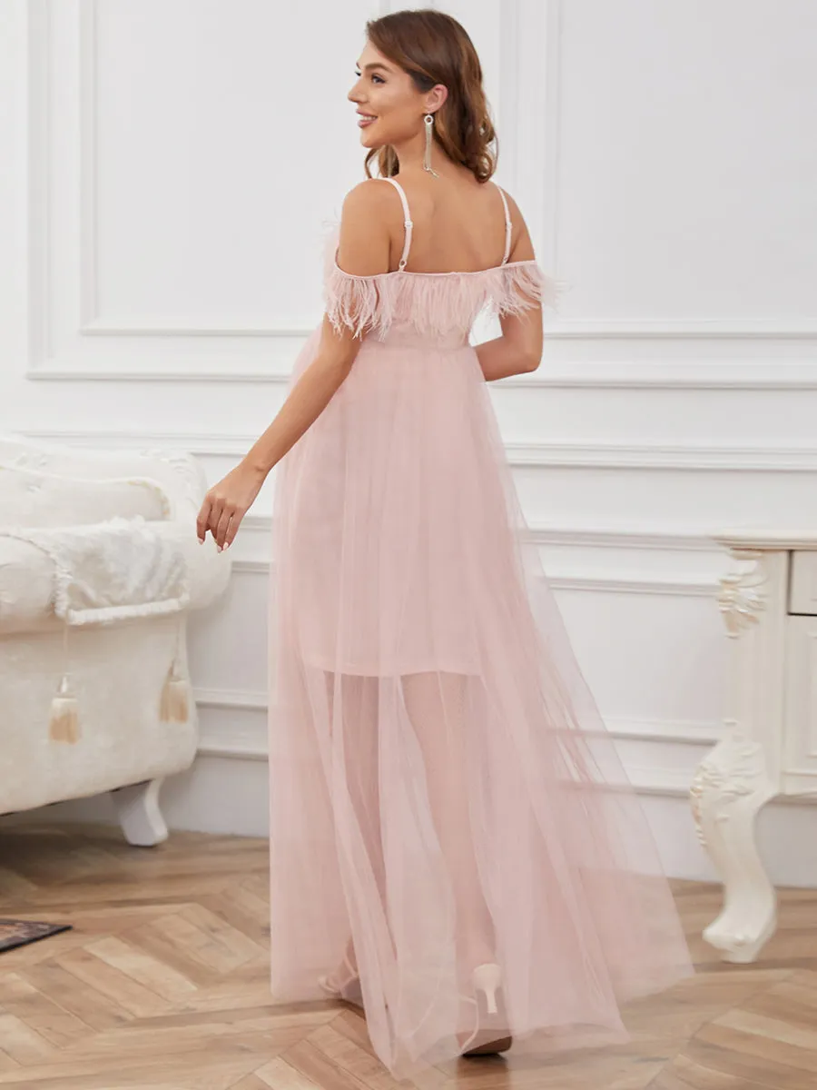 A-Line Floor Length Off Shoulders Wholesale Maternity Dresses