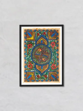 Abundant Blessings: A Kaleidoscope of Madhubani Magic, Madhubani art by Ambika devi