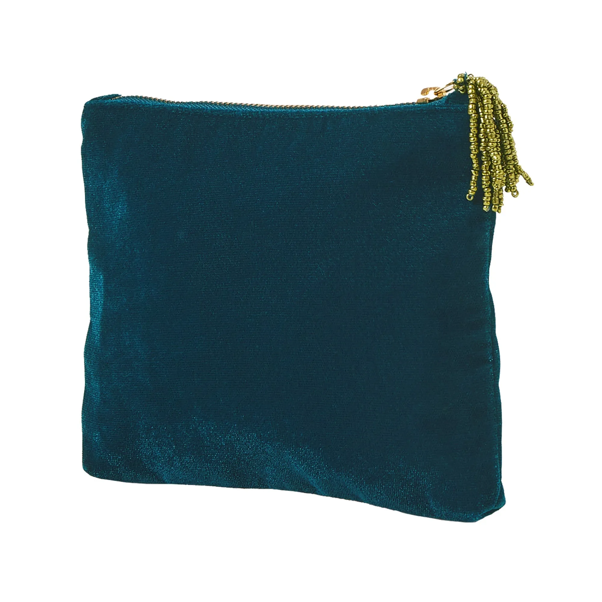 Accessorize London Women's Teal Santa Velvet Pouch