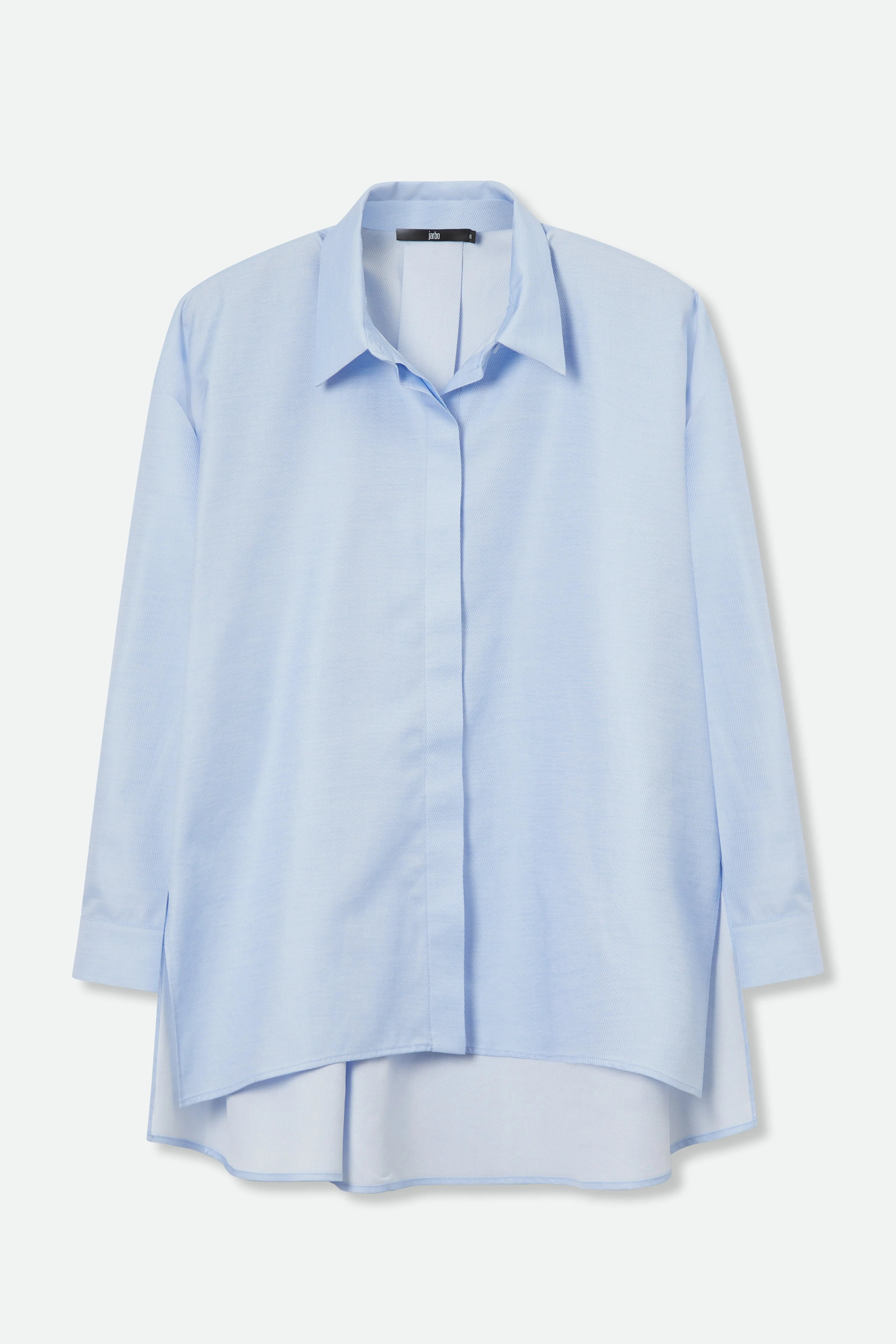 ADDIE SHIRT NO POCKETS IN ITALIAN COTTON POLISHED TWILL