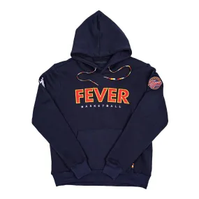 Adult Indiana Fever Wordmark Hooded Sweatshirt in Navy by KUR8TED