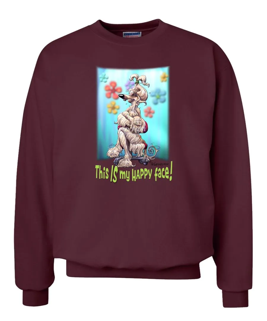 Afghan Hound - 2 - Who's A Happy Dog - Sweatshirt