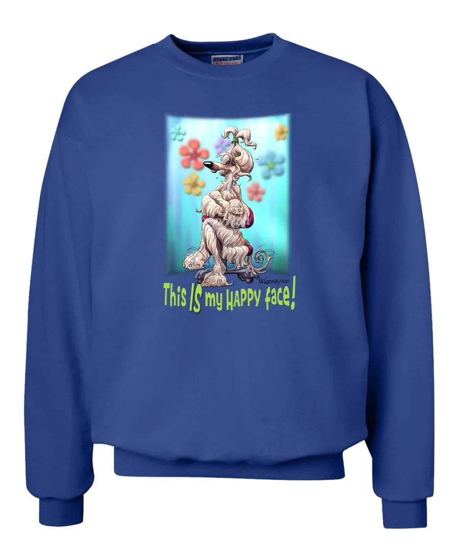 Afghan Hound - 2 - Who's A Happy Dog - Sweatshirt