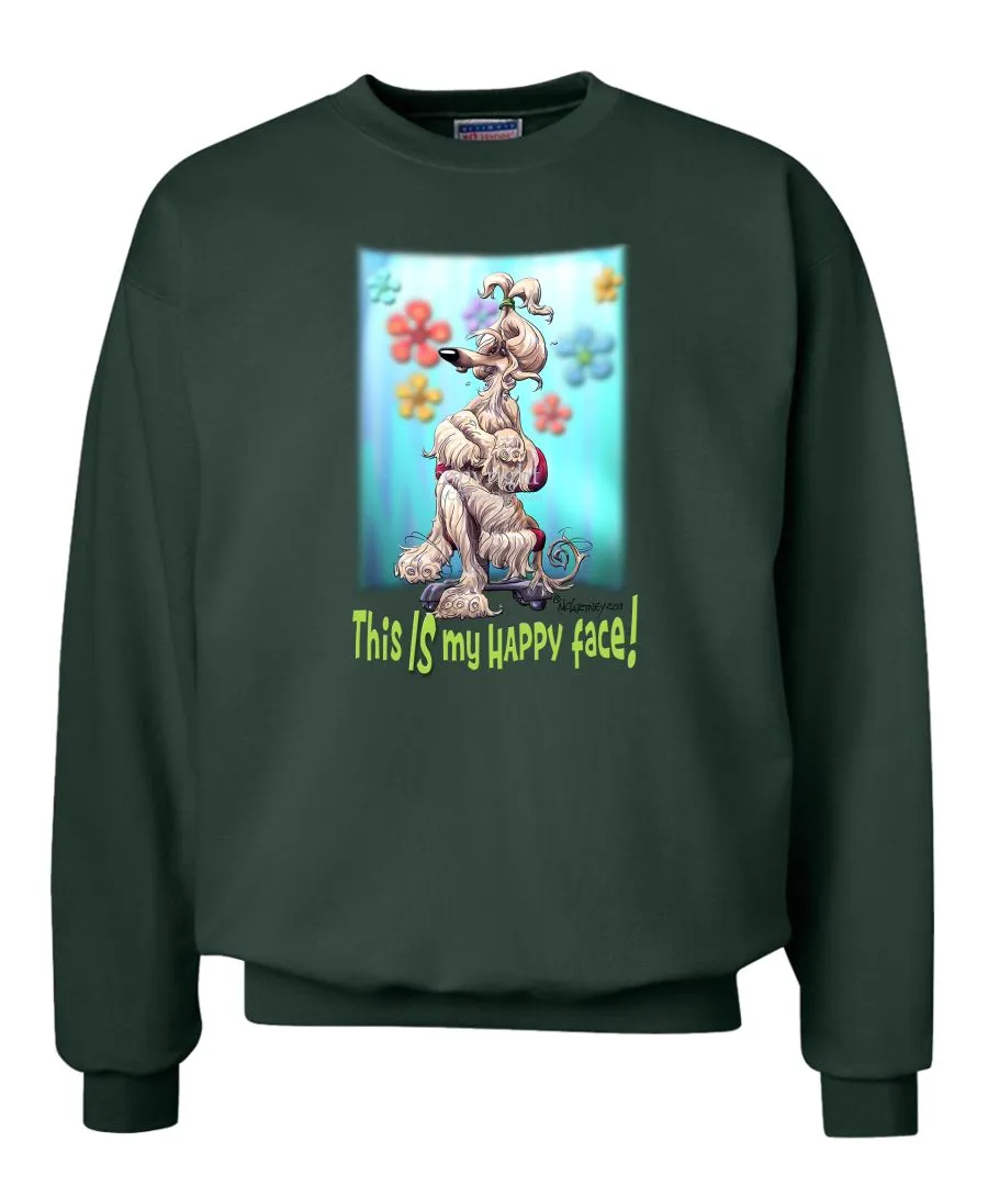 Afghan Hound - 2 - Who's A Happy Dog - Sweatshirt