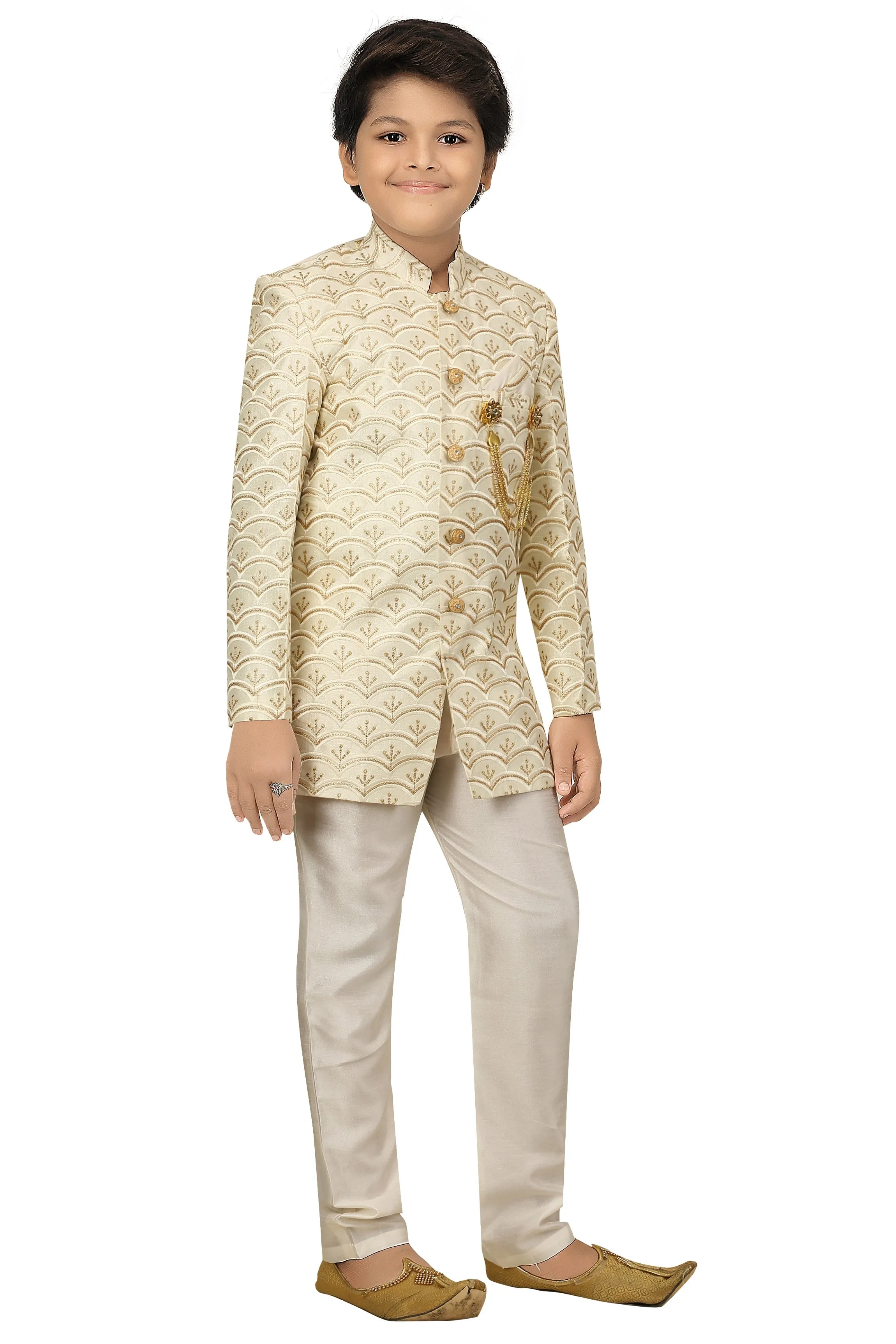 Ahhaaaa Kids Ethnic Indo Western, Kurta and Pajama Set For Boys