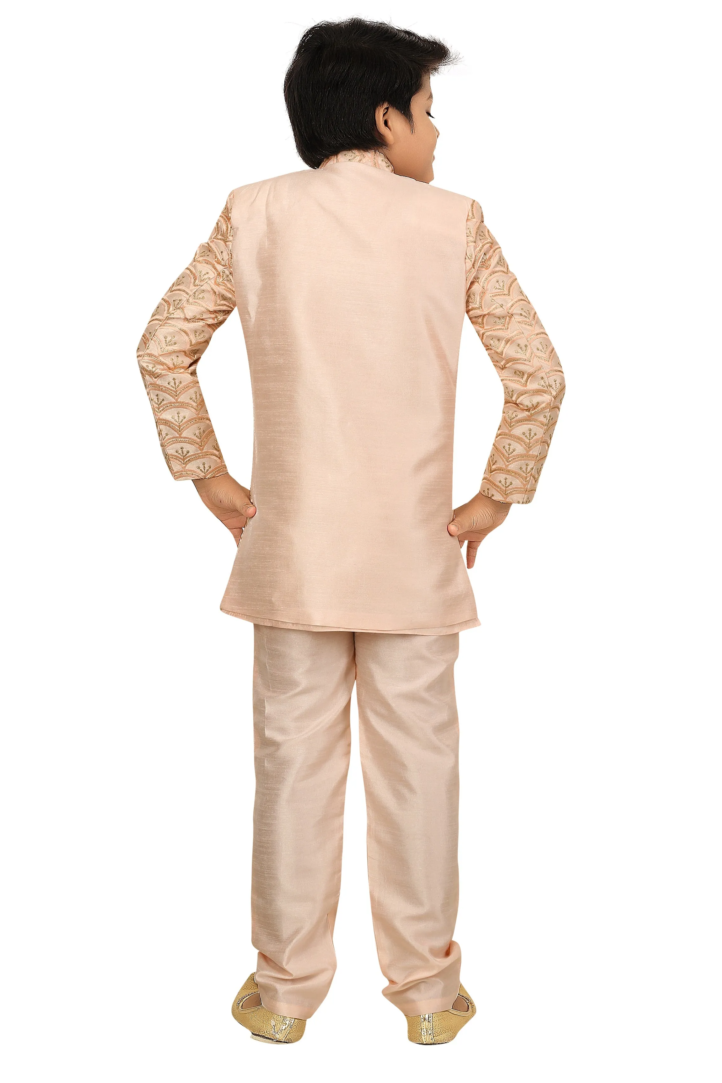 Ahhaaaa Kids Ethnic Indo Western, Kurta and Pajama Set For Boys