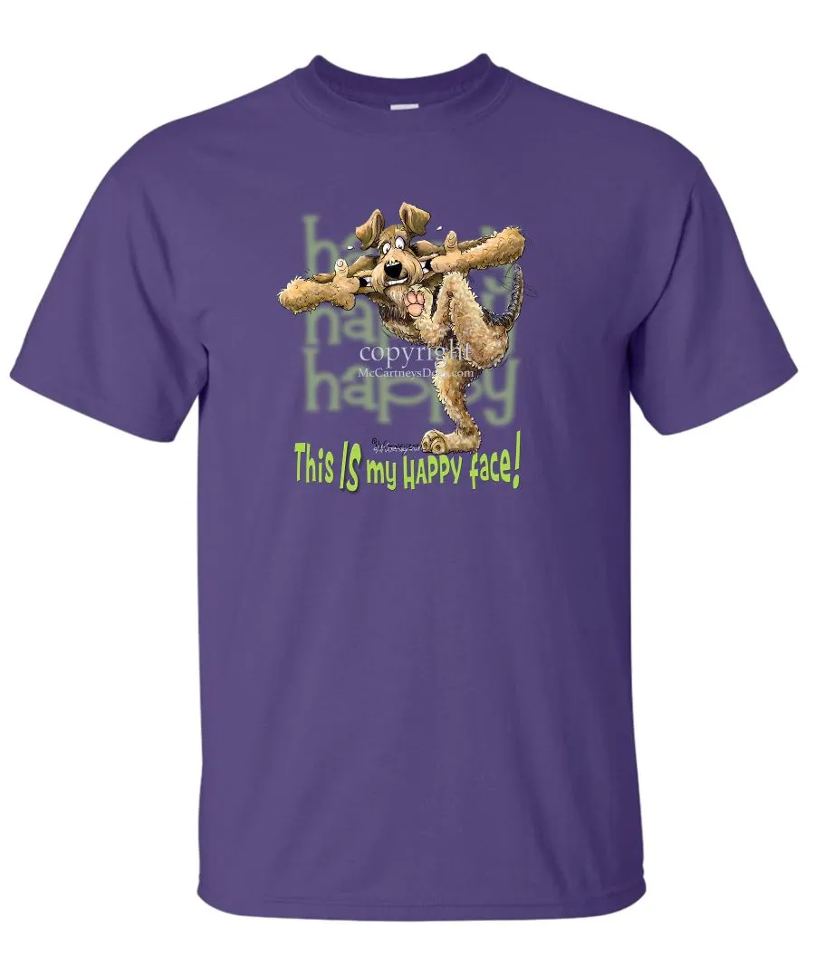 Airedale Terrier - 2 - Who's A Happy Dog - T-Shirt