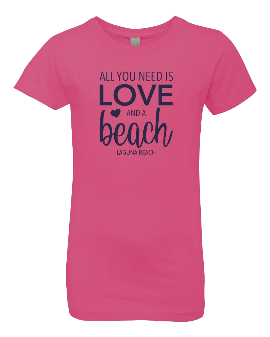 All You Need Girls Tee - Hot Pink