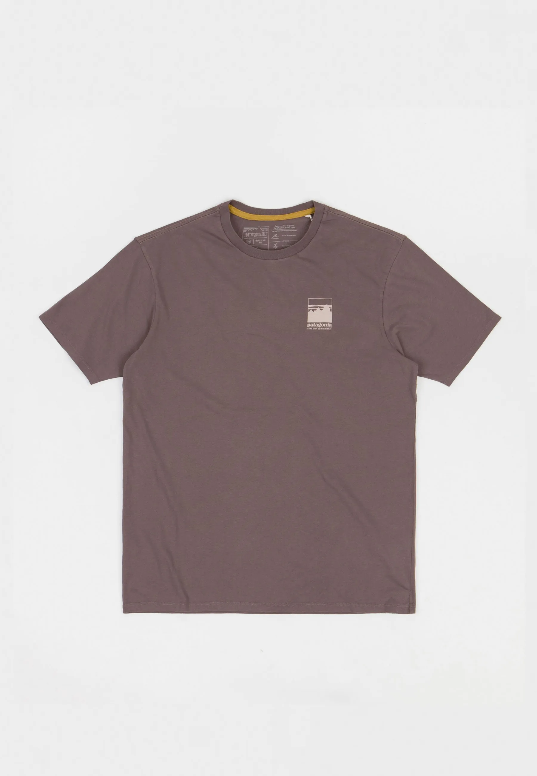 Alpine Icon Regenerative Organic Pilot Cotton T-Shirt - dusky brown