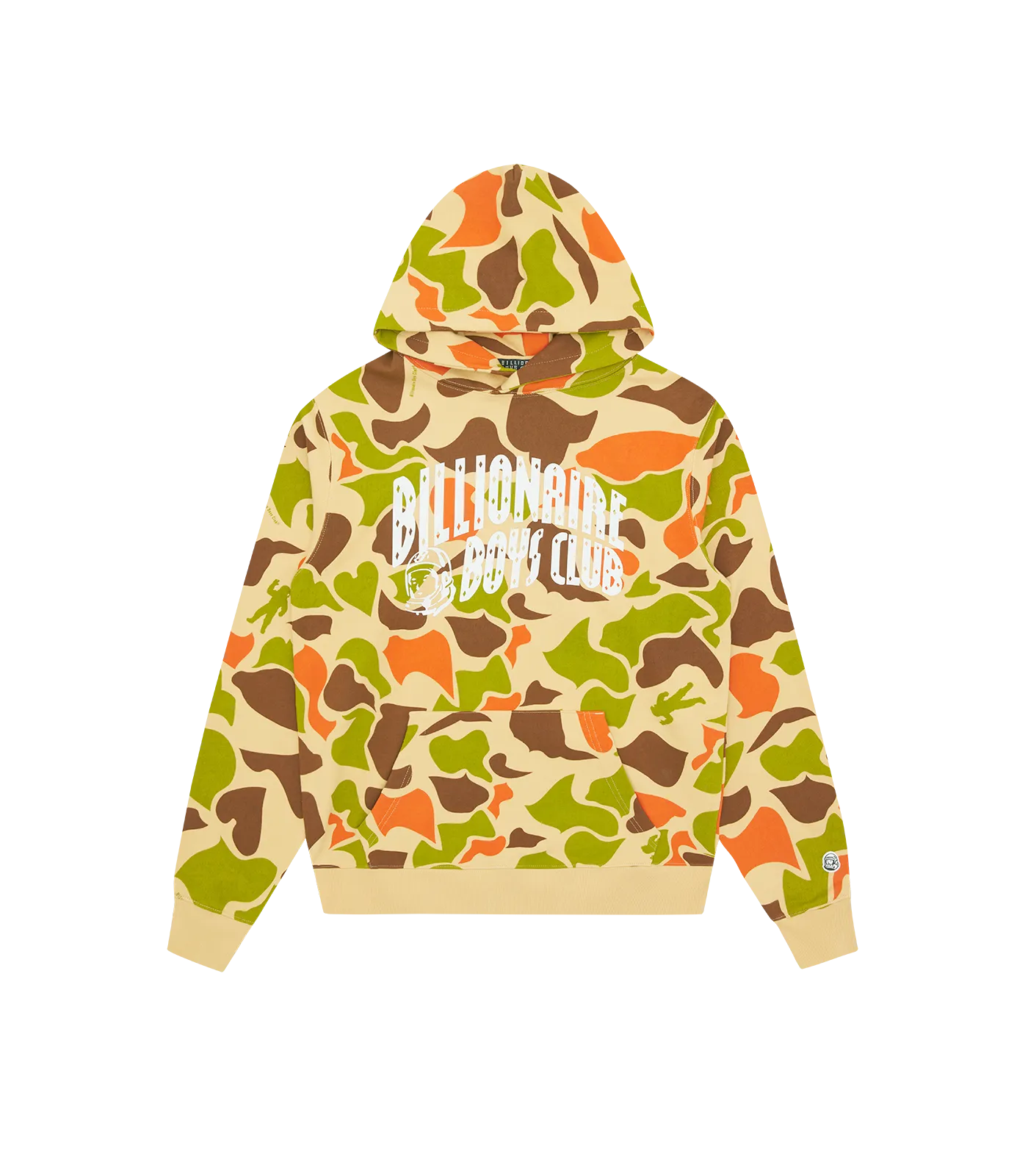 A/O CAMO PRINT ARCH LOGO POPOVER HOOD - BEIGE