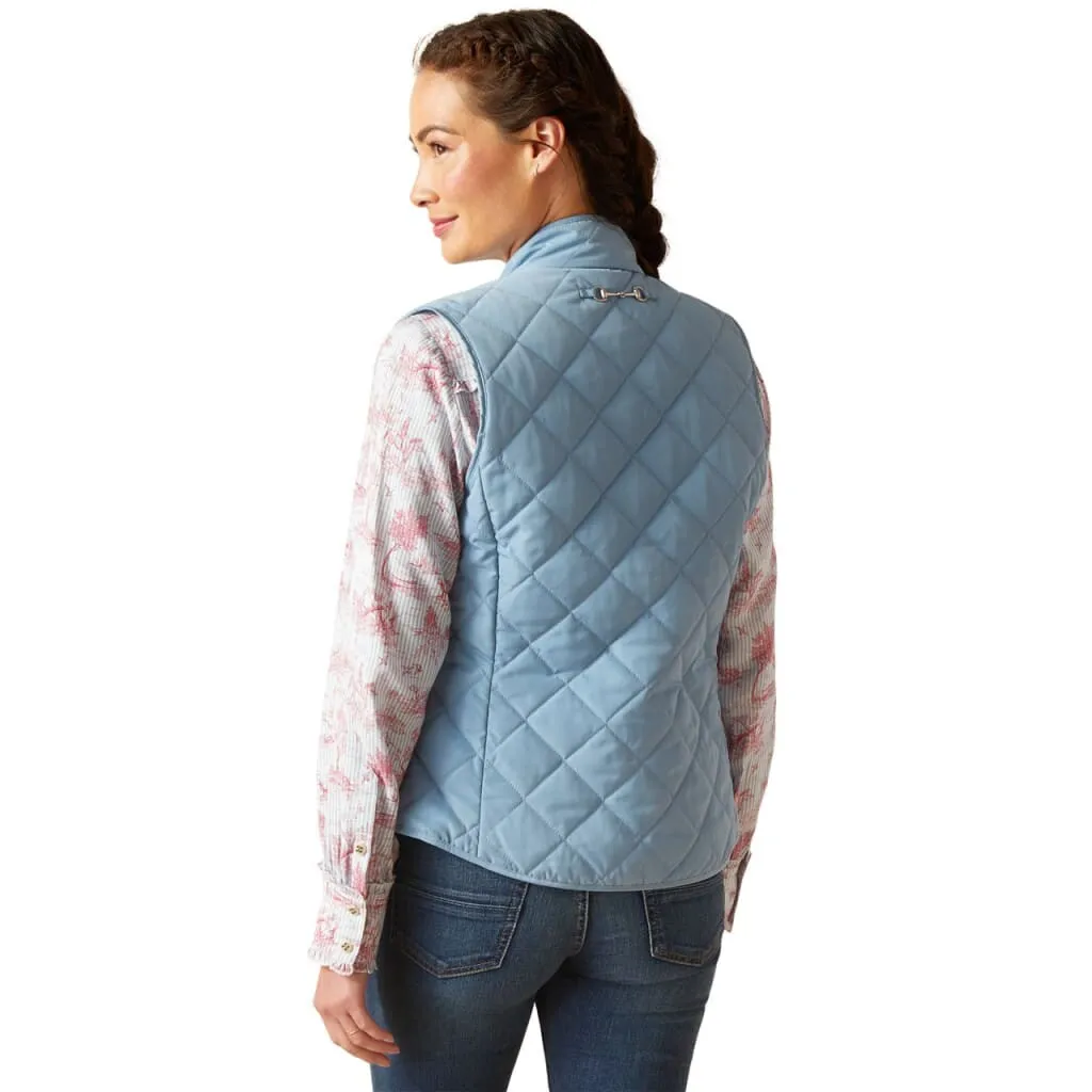 Ariat Ladies Woodside Vest Blue Shadow