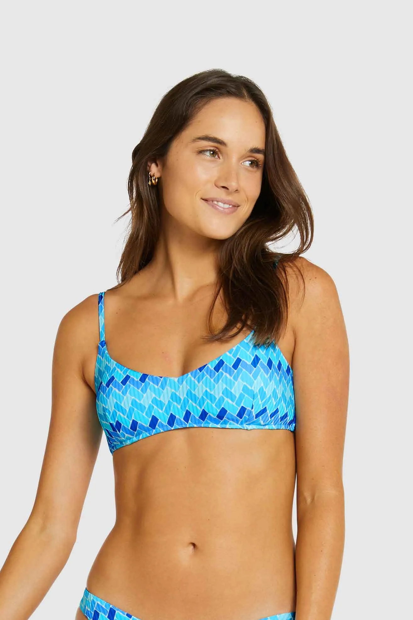 Baku Gidget Bra Bikini Top - Mosaic