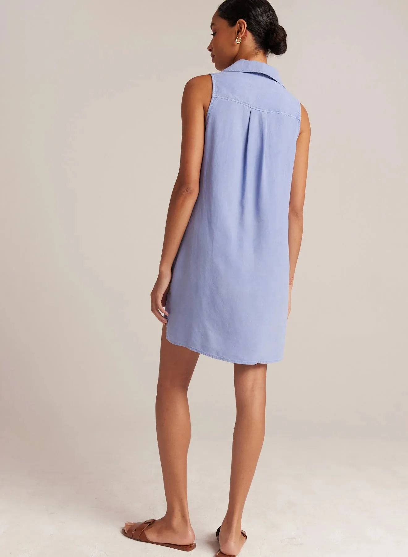 Bella Dahl Sleeveless A-Line Dress - Peri Blue