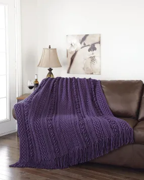 Berries & Basketweave Blanket Pattern