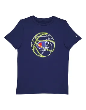 Big Kids' Globe Logo Crew Tee