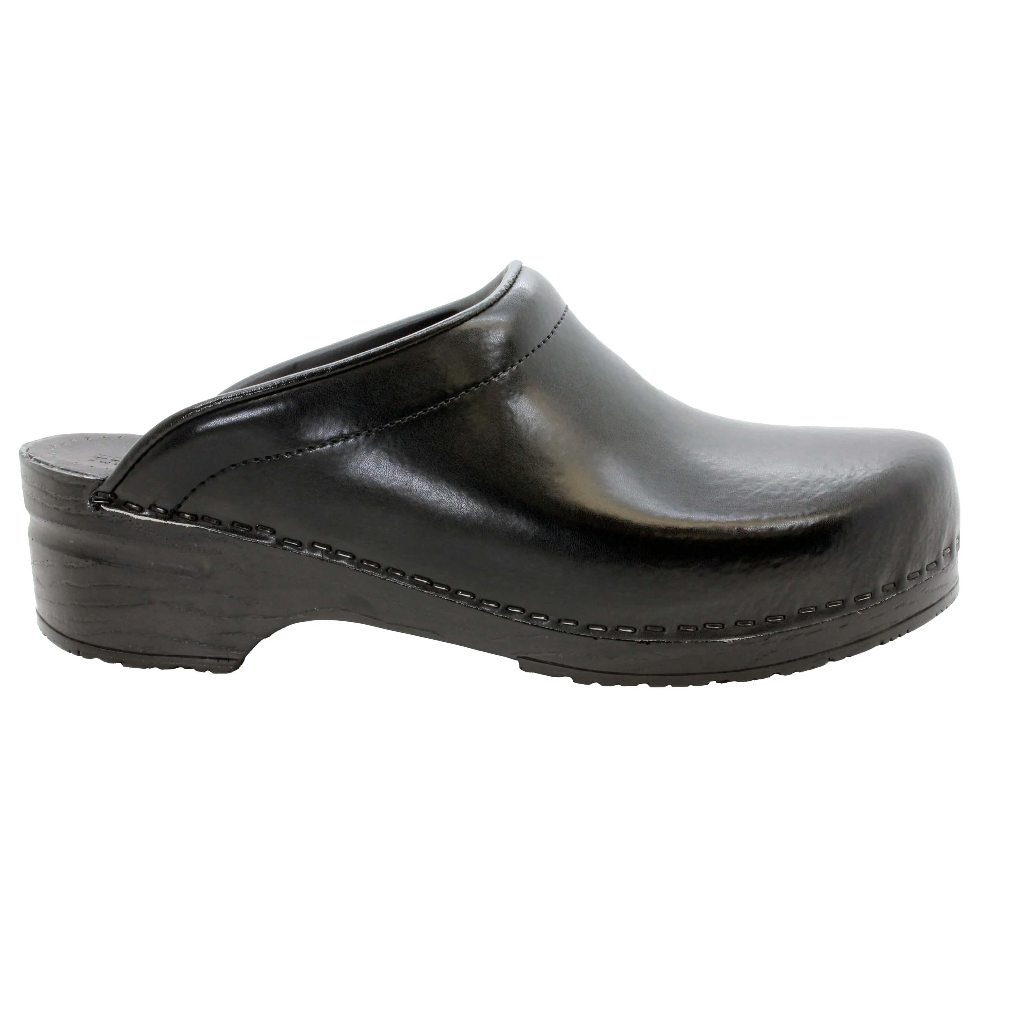 BJORK Men's STEIN Open Back Cabrio Leather Clogs