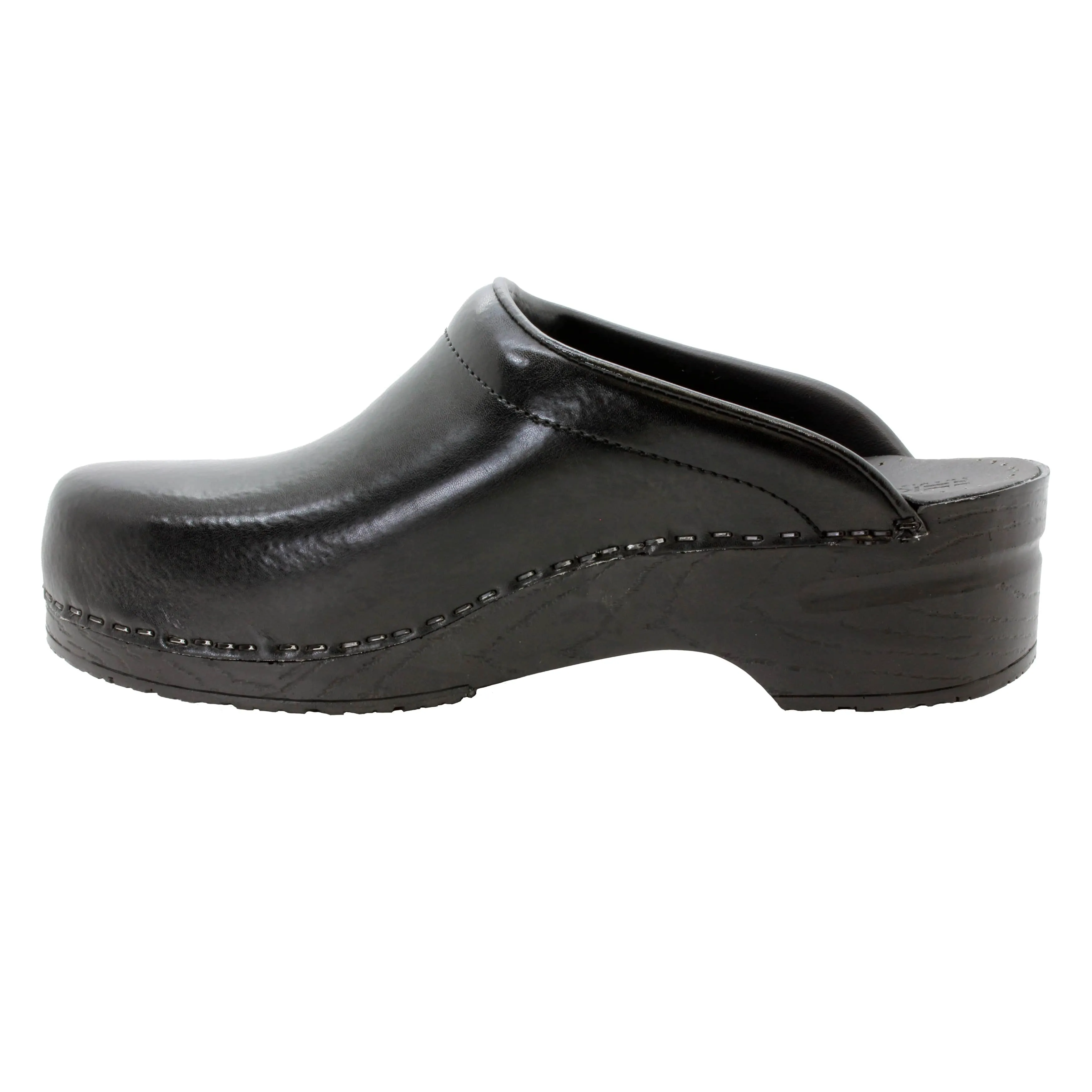 BJORK Men's STEIN Open Back Cabrio Leather Clogs