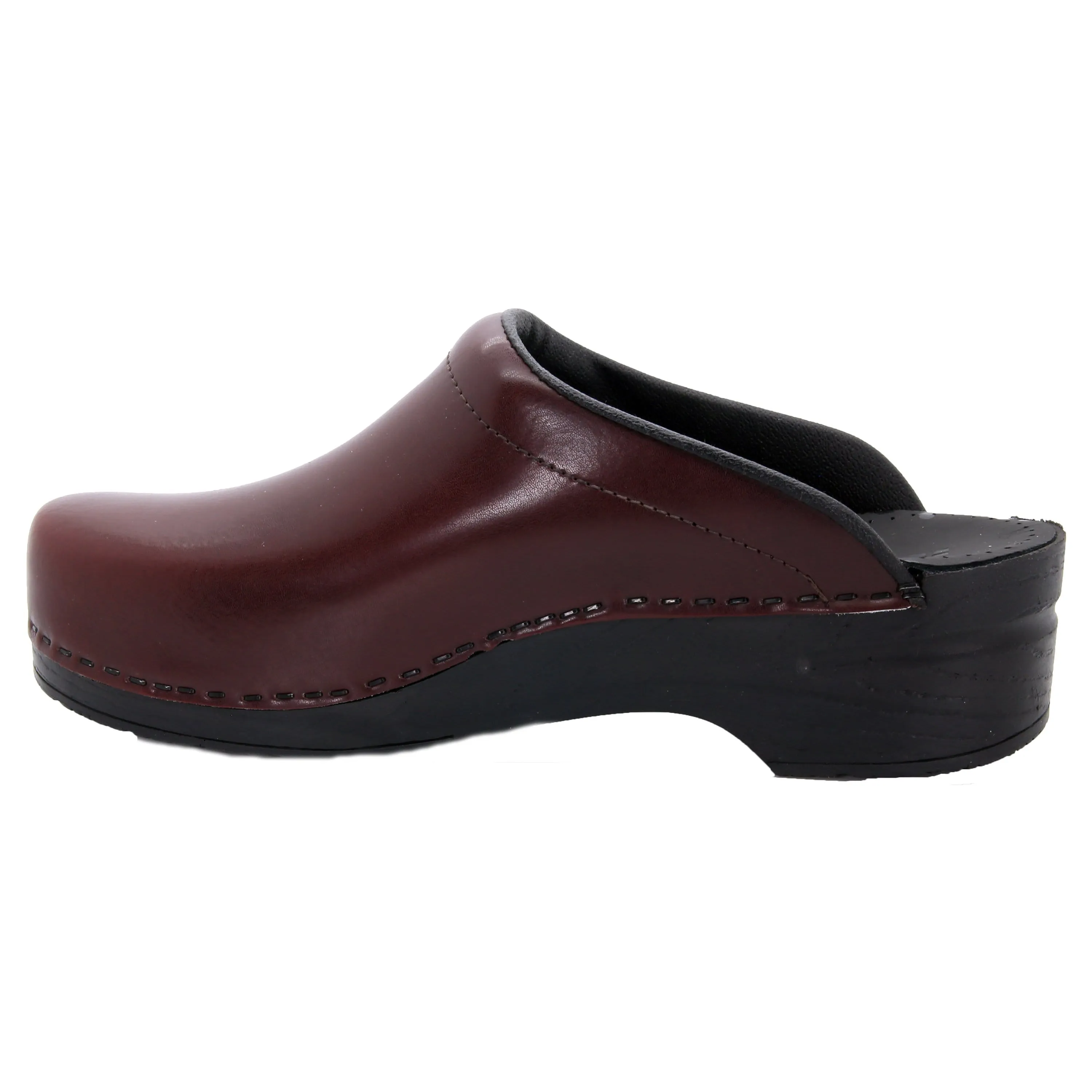 BJORK Men's STEIN Open Back Cabrio Leather Clogs