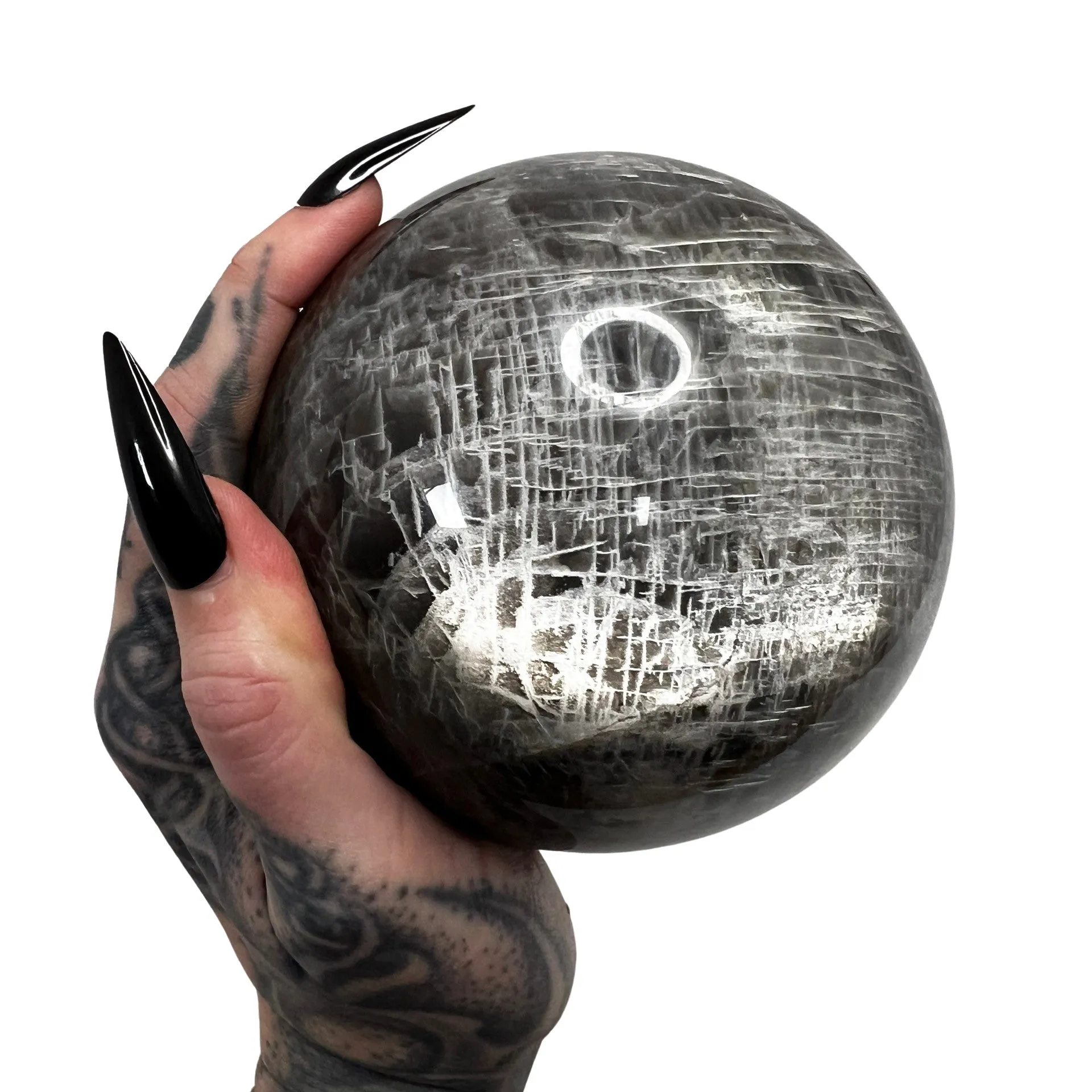 Black Moonstone Sphere 2 *free shipping*