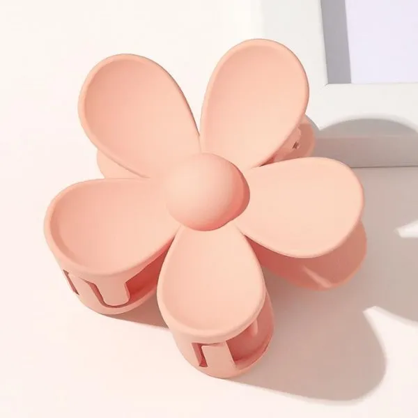 Blush Jumbo Flower Hair Claw Clip