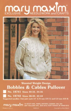 Bobbles And Cables Pullover Pattern