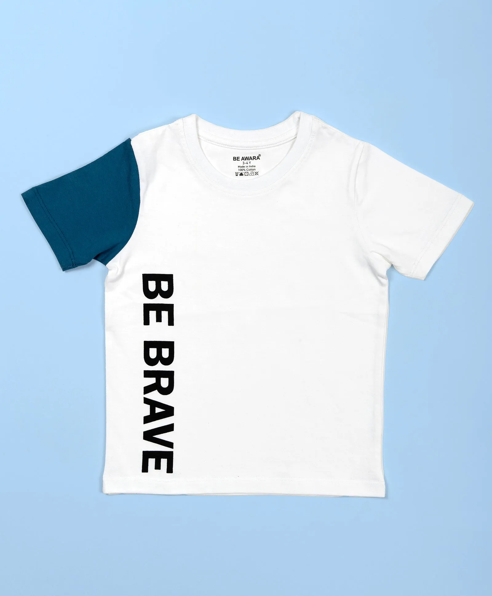 Boys Be Brave Print Half Sleeves T-Shirt & Lounge Pant Set