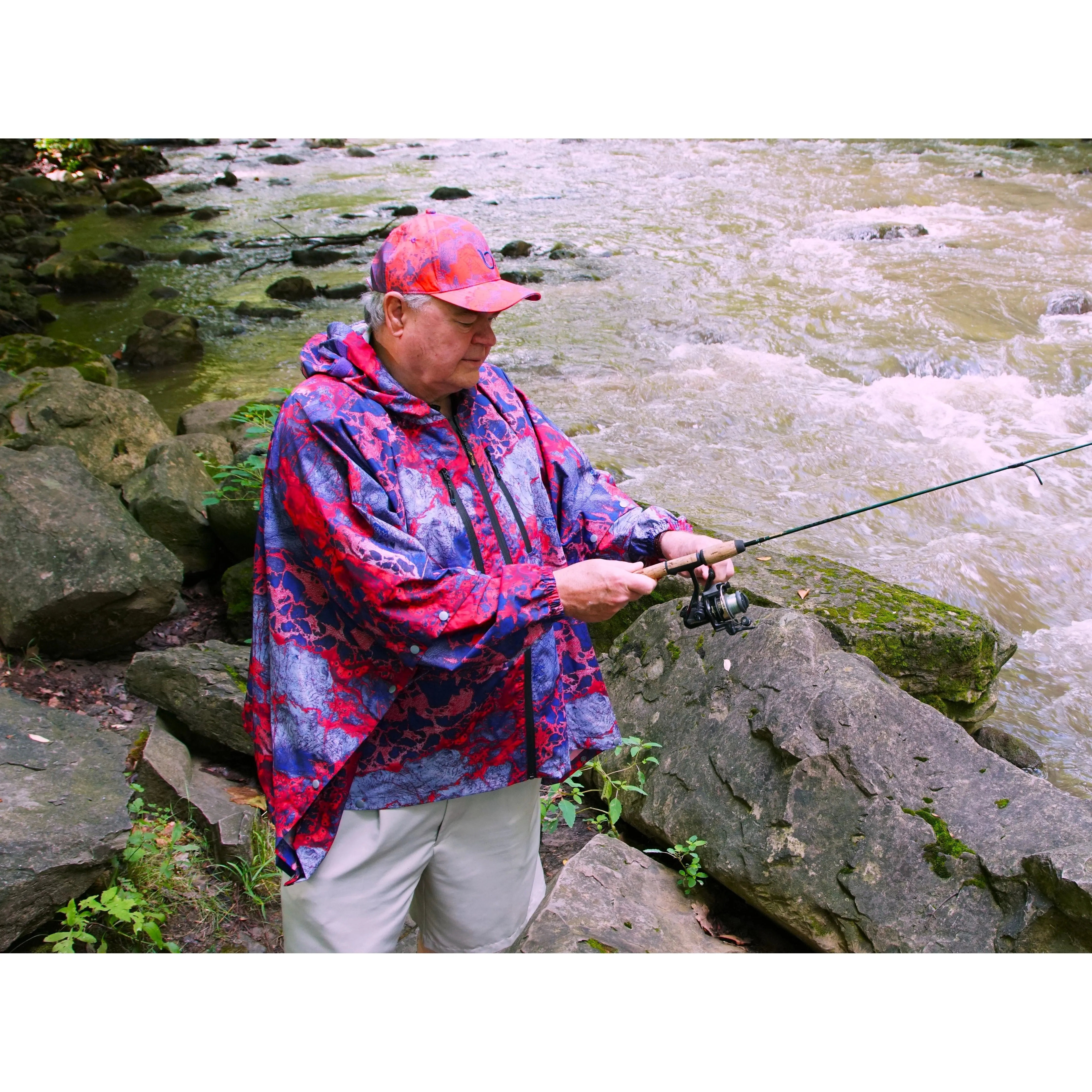 Brella 2015 Red, White and Blue Unisex Rain Jacket