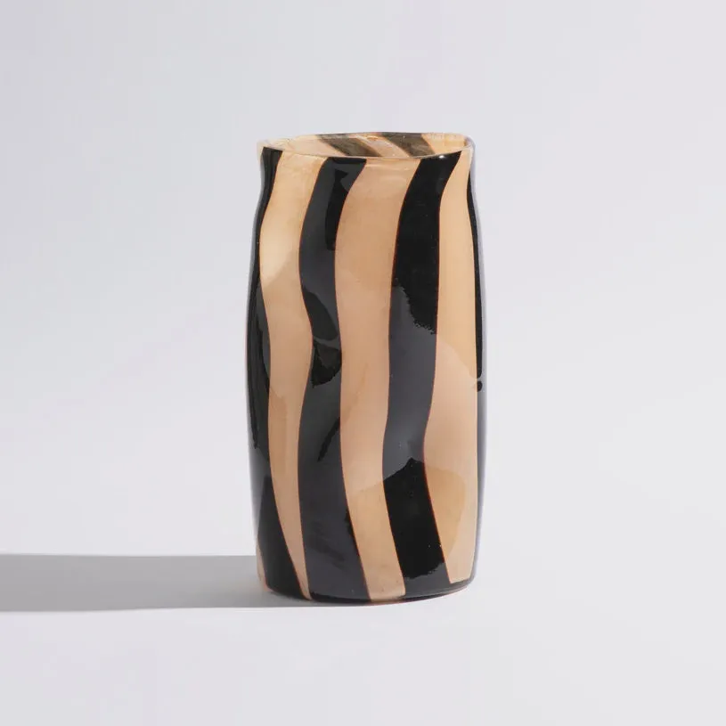 Candy Vase Cylinder Nude Black