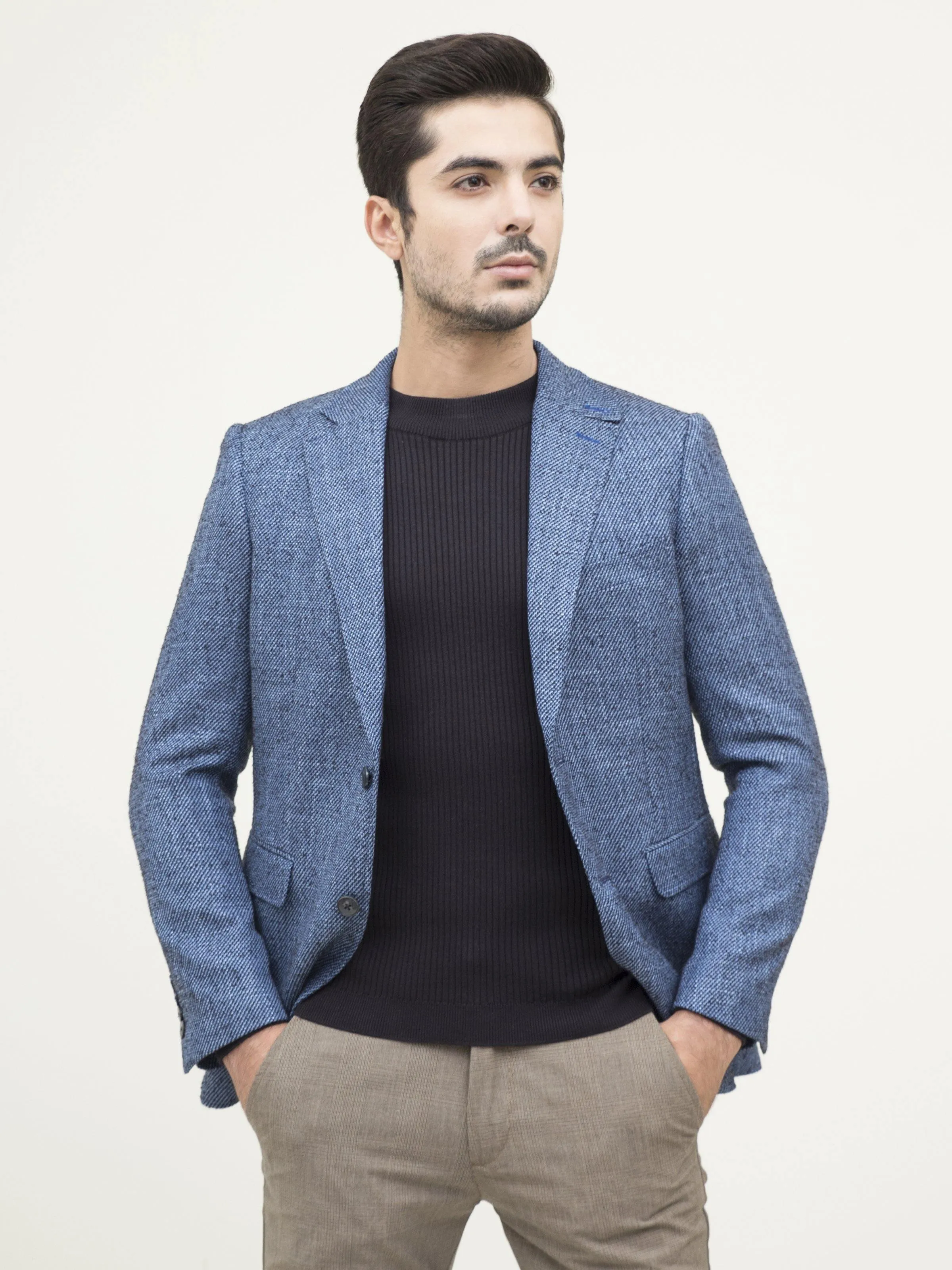 CASUAL COAT SLIM FIT BLUE