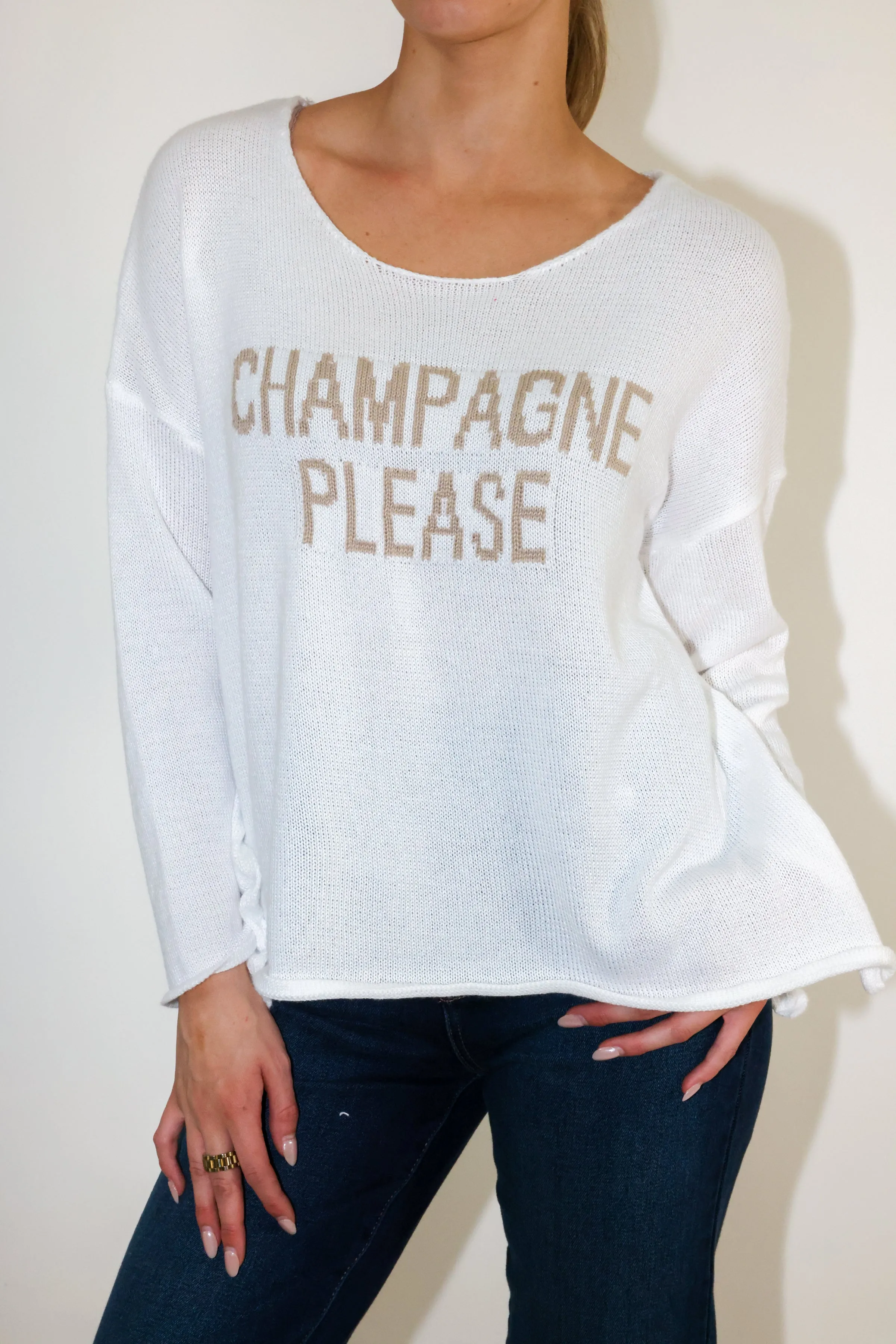 Champagne Please Sweater