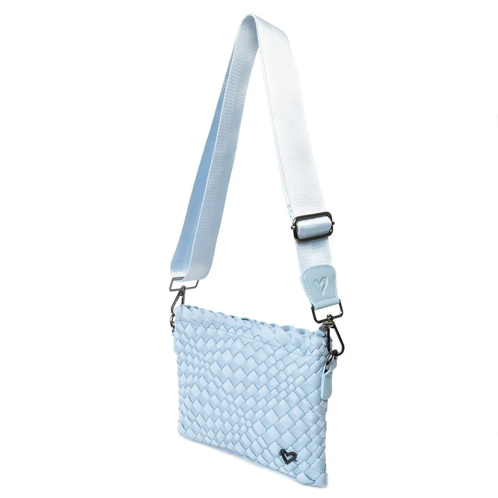 Charlotte Woven Crossbody - Sky Blue