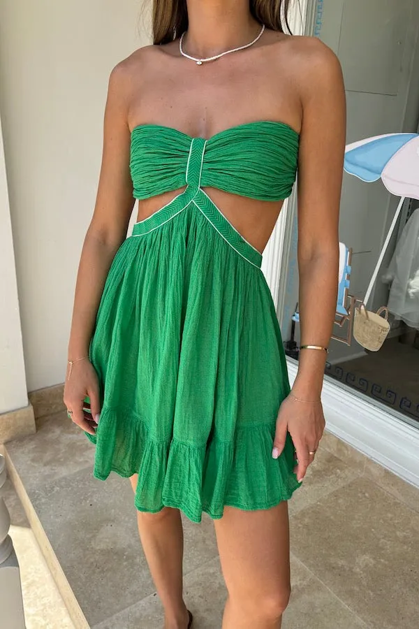 Chloe Mini Dress Emerald