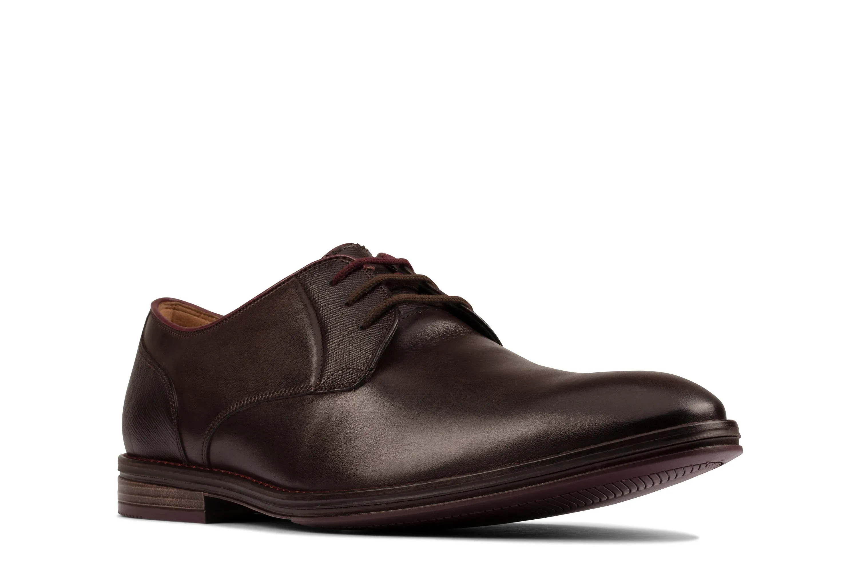 Clarks Citi Stride Lace Dark Brown