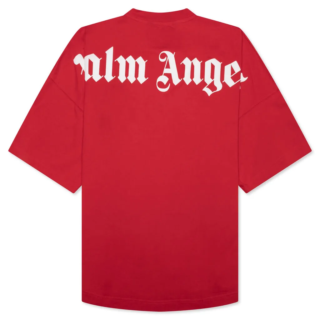 Classic Logo Over Tee - Red/White