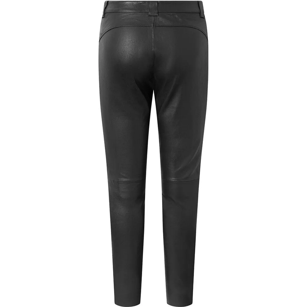 Cool pants in soft and nice leather quality / 50738 - Black (Nero)