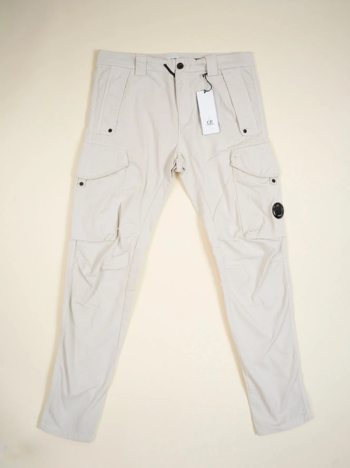 C.P. Company Stretch Sateen Cargo Pants / Sandshell