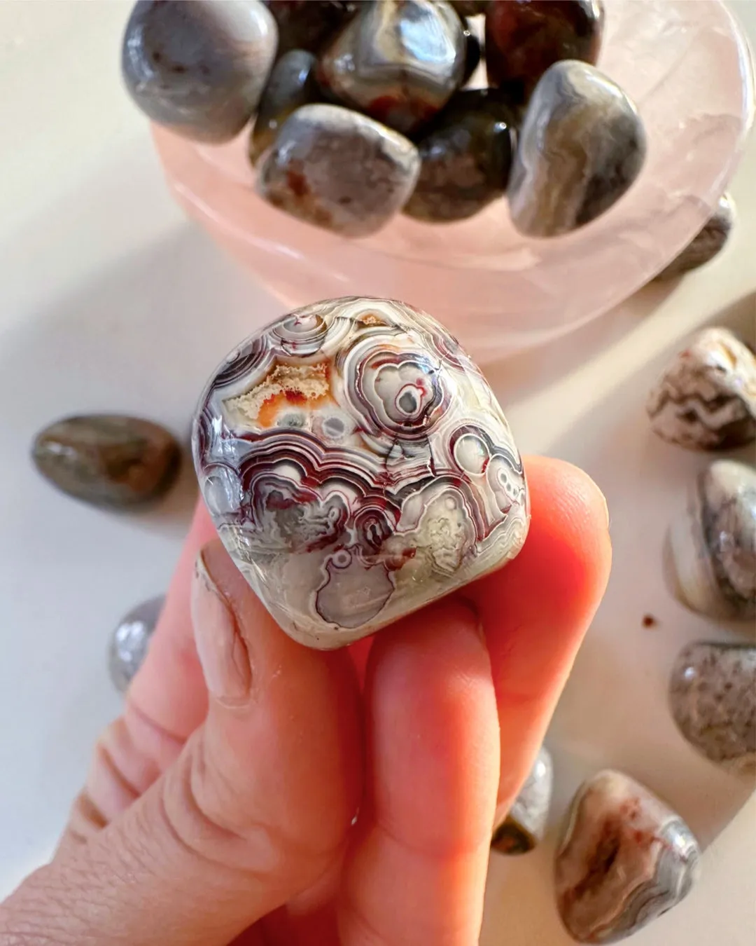 Crazy Lace Agate Tumbled Stones