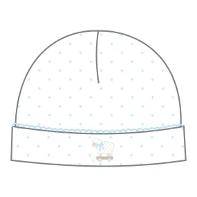 Darling Lambs Embroidered Hat | Blue