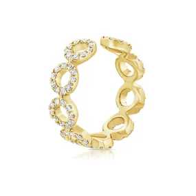 Diamond Circular Ear Cuff