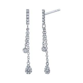 Diamond Dangle Earrings