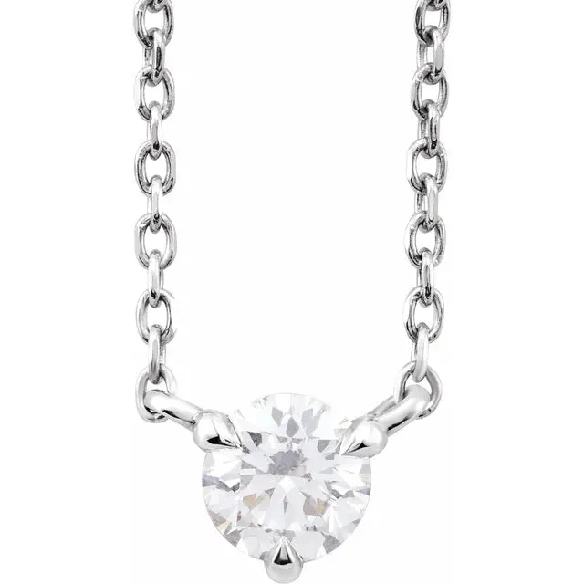 Diamond Solitaire Pendant